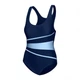 Купальник закритий жіночий Aqua Speed Stella Lady Чорний Блакитний (XL) 42 (299-41) - зображення 1