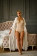 Утягивающий корсет Slim&Gentle 003 34 на талию 101-110 см бежевый без кружева - изображение 5