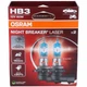 Комплект галогенових ламп Osram 9005NL-2HB HB3 Night Breaker Laser +150% 60W 12V P20d 2 шт Жовтий - зображення 4