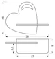 Настінний світильник Candellux Heart 36x26 см Коричнево-синій (21-84576) - зображення 3
