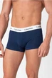 Набір чоловічих трусів боксерів Calvin Klein men boxer 3 шт в наборі, розмір S червоні, білі та темно-сині, з поясом білим. - зображення 4