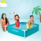 Детский каркасный бассейн Intex 122×122 см — квадратный бассейн для детей, прочный ПВХ, для дачи и двора - изображение 10