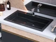 Умивальник накладний Luxor Imperio Low 80 Black - зображення 5