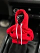 Чехол худи на рычаг КПП / АКПП | Car Hoodie для авто | Креативная кофта на коробку передач | Красная - изображение 1