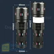 Фонарь AK178-1 PM60-TG+COB 4x18650 power bank ЗУ Type-C zoom 5 фильтров NIGHT VISION FLUORESCENCE WHITE LASER LED - изображение 4