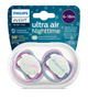 Smoczek ortodontyczny Philips AVENT Ultra Air Nighttime 6-18m 2 szt. SCF376/14 (8720689016643) - obraz 6
