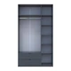 Шафа для одягу Doros Лукас Графіт 3ДСП 135х50х240 DRS-011654 (80737801) - зображення 5