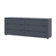 Комод Doros Рон 9 Графіт 6 Ящиків 160х38х62 DRS-011778 (41516176) - зображення 1