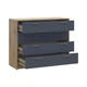 Комод Doros Ронди Дуб Артизан/Графит 4 ящика 100х40х82 DRS-011781 (41516186) - изображение 5