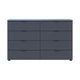 Комод Doros Рон 8 Графит 8 Ящиков 130х38х81 DRS-011775 (41516173) - изображение 1
