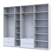 Шкаф для одежды Doros Лукас Белый 3+4 ДСП 280х50х240 DRS-011686 (42005118) - изображение 4