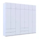 Шкаф для одежды Doros Лукас Белый 3+4 ДСП 280х50х240 DRS-011686 (42005118) - изображение 7