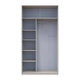 Шкаф-купе Doros Сити Лайт Кашемир 1 ДСП/1 зеркало 120х60х225 (80736335) - изображение 2
