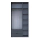 Шкаф для одежды Doros Лукас Графит 3ДСП 120х50х240 DRS-011650 (80737797) - изображение 4