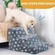 Плюшевая лестница для собак 3 ступени 40*30*34 см — для кроватей и диванов - изображение 2