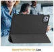 Чохол Crazy Horse на Xiaomi Pad 7S Pro (12.5") / чохол для планшета з функцією підставки / чорний - зображення 7