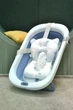 Ванна дитяча складна з матрацом і термометром Bimbo, blue 40255 - изображение 1