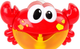 Zabawka do kąpieli LEAN Toys Krab generator baniek mydlanych Czerwony 12720 (5905214977580) - obraz 3