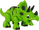 Динозавр LEAN Toys Трицератопс на батарейках Зелений 15165 (5905515355490) - зображення 4