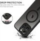 Чохол Wave Premium Matte Insane Guard case with MagSafe (TPU+PC) для Apple iPhone 14 Pro 6.1" Black - изображение 3