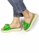 Женские кожаные шлепанцы It-girl 2347-823green 40р-25.5см (2000000489964) - изображение 4