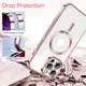 Чохол Wave Premium Metal Shining case with MagSafe (TPU) для Apple iPhone 13 Pro Max 6.7” Pink - изображение 5