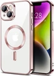Чохол Wave Premium Metal Shining case with MagSafe (TPU) для Apple iPhone 13 14 6.1” Pink - изображение 1