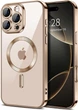 Чехол Wave Premium Metal Shining case with MagSafe (TPU) для Apple iPhone 16 Pro Max 6.9” Desert Titanium - зображення 1