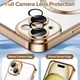 Чохол Wave Premium Metal Shining case with MagSafe (TPU) для Apple iPhone 15 6.1” Desert Titanium - изображение 4