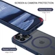 Чохол Wave Premium Matte Insane Guard case with MagSafe (TPU+PC) для Apple iPhone 16 Pro Max 6.9" Midnight Blue - изображение 3