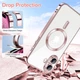 Чохол Wave Premium Metal Shining case with MagSafe (TPU) для Apple iPhone 16 6.1” Pink - изображение 5