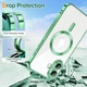 Чохол Wave Premium Metal Shining case with MagSafe (TPU) для Apple iPhone 16 6.1” Light Green - изображение 5
