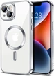 Чохол Wave Premium Metal Shining case with MagSafe (TPU) для Apple iPhone 13 14 6.1” Silver - изображение 1