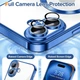 Чохол Wave Premium Metal Shining case with MagSafe (TPU) для Apple iPhone 16 6.1” Midnight Blue - изображение 4