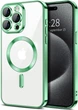 Чохол Wave Premium Metal Shining case with MagSafe (TPU) для Apple iPhone 14 Pro 6.1” Light Green - изображение 1