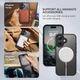 Чохол Wave Premium Matte Insane Guard case with MagSafe (TPU+PC) для Apple iPhone 16 6.1" Black - изображение 3