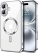 Чохол Wave Premium Metal Shining case with MagSafe (TPU) для Apple iPhone 16 6.1” Silver - изображение 1