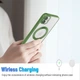 Чехол Wave Premium Metal Shining case with MagSafe (TPU) для Apple iPhone Xs 5.8" Green - зображення 3