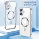 Чохол Wave Premium Metal Shining case with MagSafe (TPU) для Apple iPhone 16 6.1” Silver - изображение 2