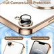 Чохол Wave Premium Metal Shining case with MagSafe (TPU) для Apple iPhone 16e 6.1” Desert Titanium - изображение 4