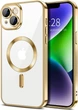 Чохол Wave Premium Metal Shining case with MagSafe (TPU) для Apple iPhone 13 14 6.1” Gold - изображение 1