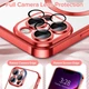 Чохол Wave Premium Metal Shining case with MagSafe (TPU) для Apple iPhone 13 Pro Max 6.7” Red - изображение 4