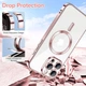 Чехол Wave Premium Metal Shining case with MagSafe (TPU) для Apple iPhone 16 Pro Max 6.9” Pink - зображення 5