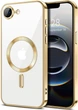 Чехол Wave Premium Metal Shining case with MagSafe (TPU) для Apple iPhone 16e 6.1” Gold - зображення 1