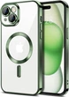 Чохол Wave Premium Metal Shining case with MagSafe (TPU) для Apple iPhone 15 6.1” Green - изображение 1