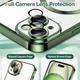 Чохол Wave Premium Metal Shining case with MagSafe (TPU) для Apple iPhone 15 6.1” Green - изображение 4