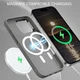 Чехол Wave Premium Matte Insane Guard case with MagSafe (TPU+PC) для Apple iPhone 16 Pro Max 6.9" Gray - зображення 4
