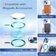 Чохол Wave Premium Metal Shining case with MagSafe (TPU) для Apple iPhone 13 14 6.1” Midnight Blue - изображение 3