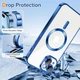 Чохол Wave Premium Metal Shining case with MagSafe (TPU) для Apple iPhone 15 6.1” Midnight Blue - изображение 5