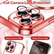 Чехол Wave Premium Metal Shining case with MagSafe (TPU) для Apple iPhone 16 Pro Max 6.9” Red - зображення 4